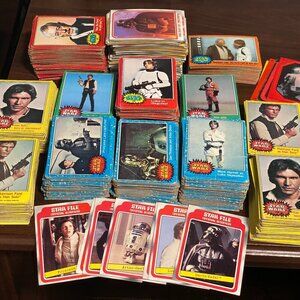 Vintage 1977 Topps Star Wars Trading Card Lot 500+ Cards Various Conditions